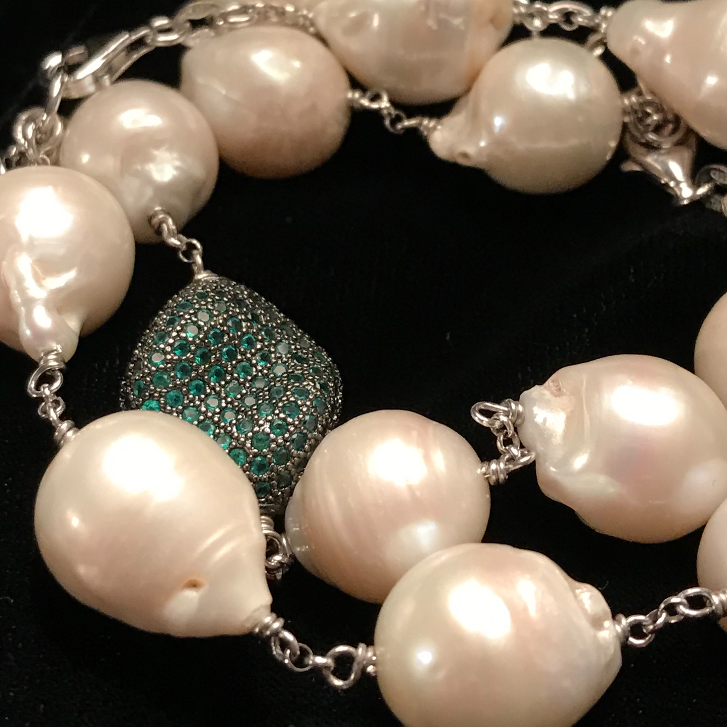 Bracciale Perle Barocche-Sasso Zirgoni Bianchi