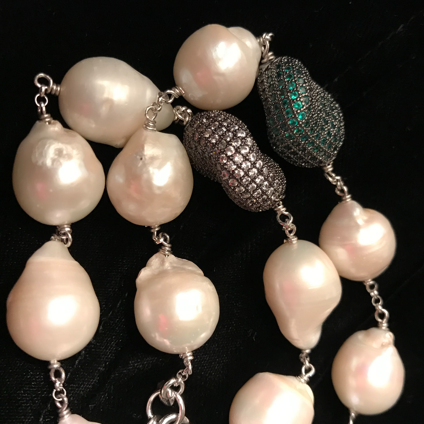 Bracciale Perle Barocche-Sasso Zirgoni Bianchi