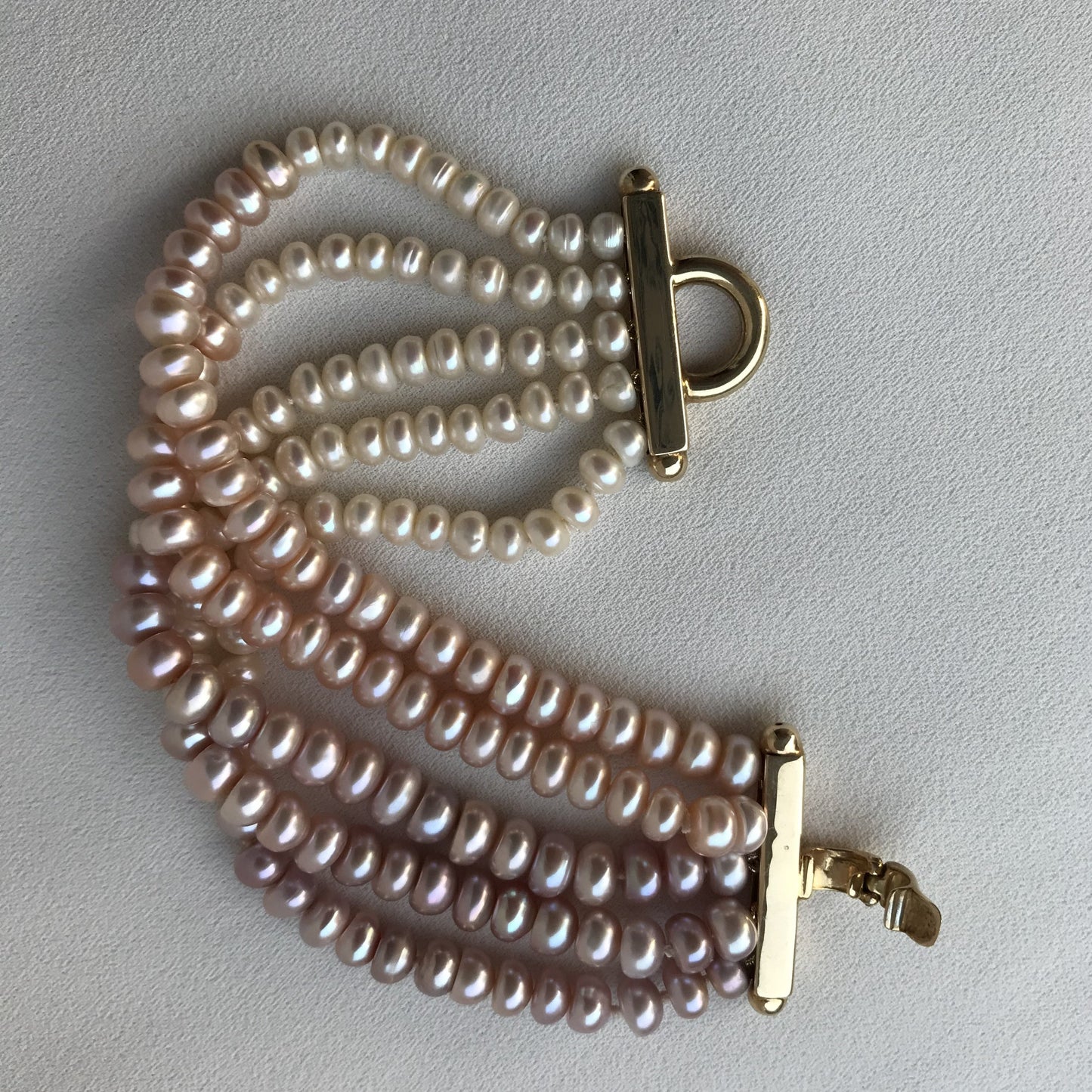 Bracciale 5 Fili Perle Degrade'