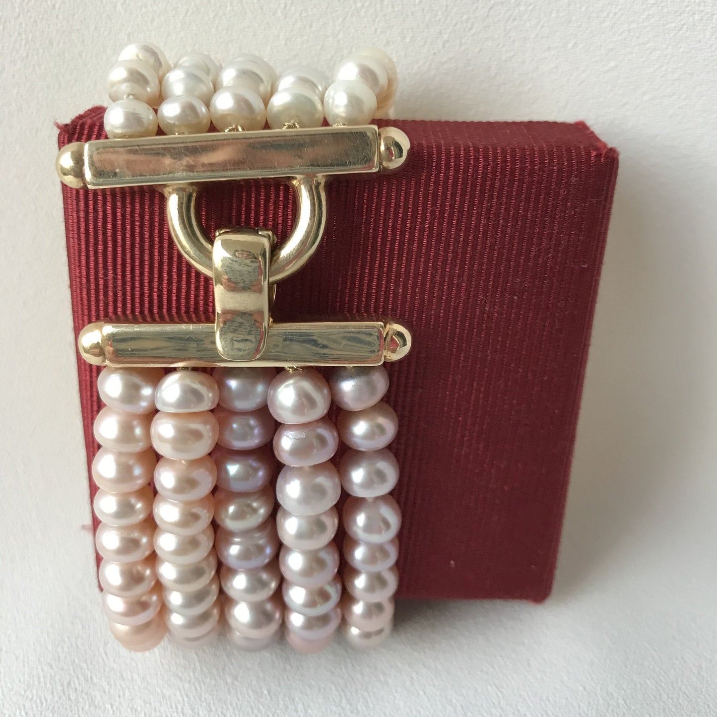 Bracciale 5 Fili Perle Degrade'