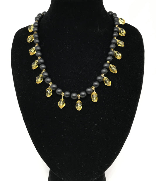 Girocollo Onice Satinato Charms Citrino