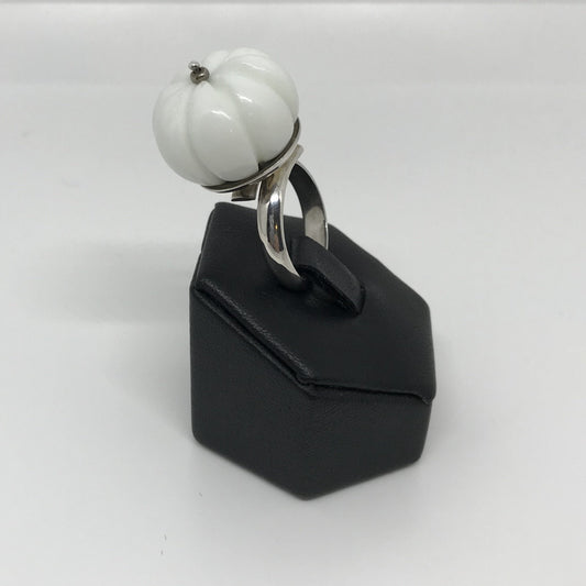 Anello con Agata Bianca