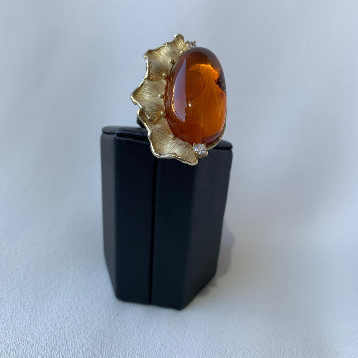 Anello con spola Ambra Baltico