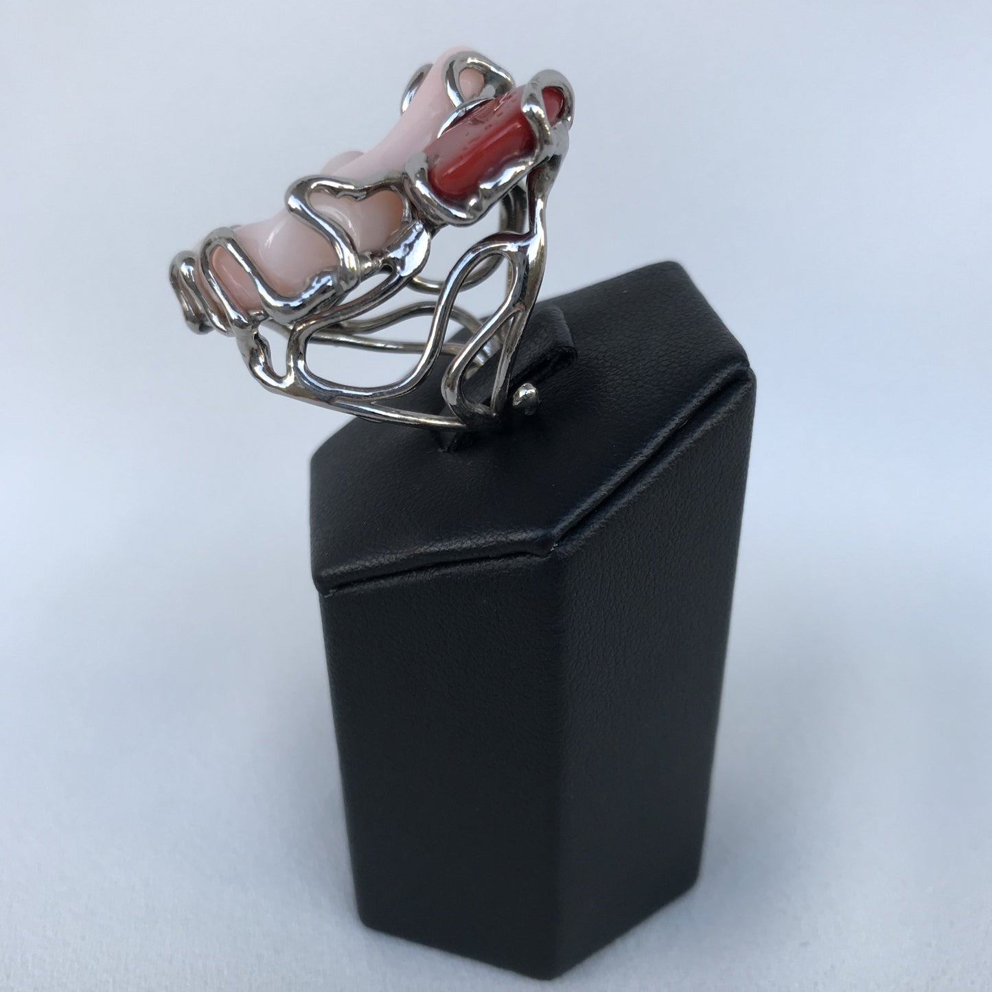 Anello Ramo Corallo Rosa e Corallo Rosso