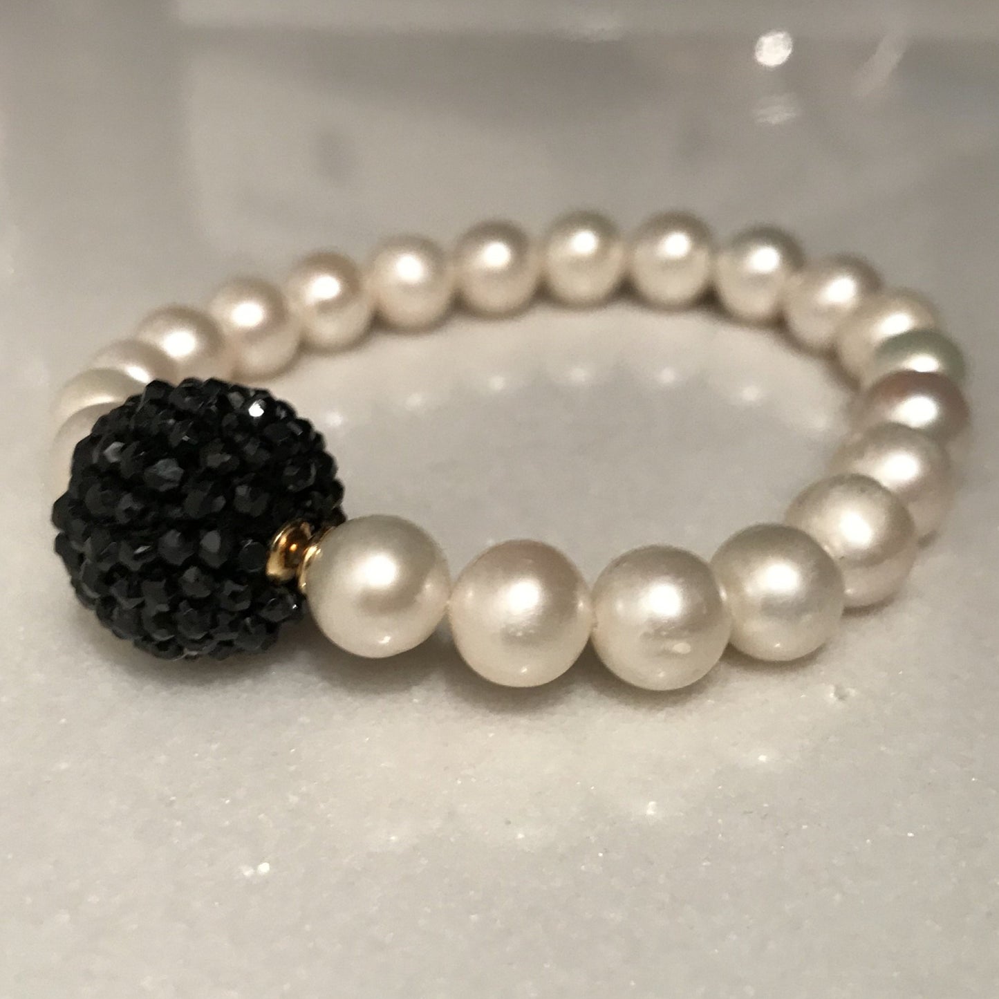 Bracciale Perle con Boulle Spinello
