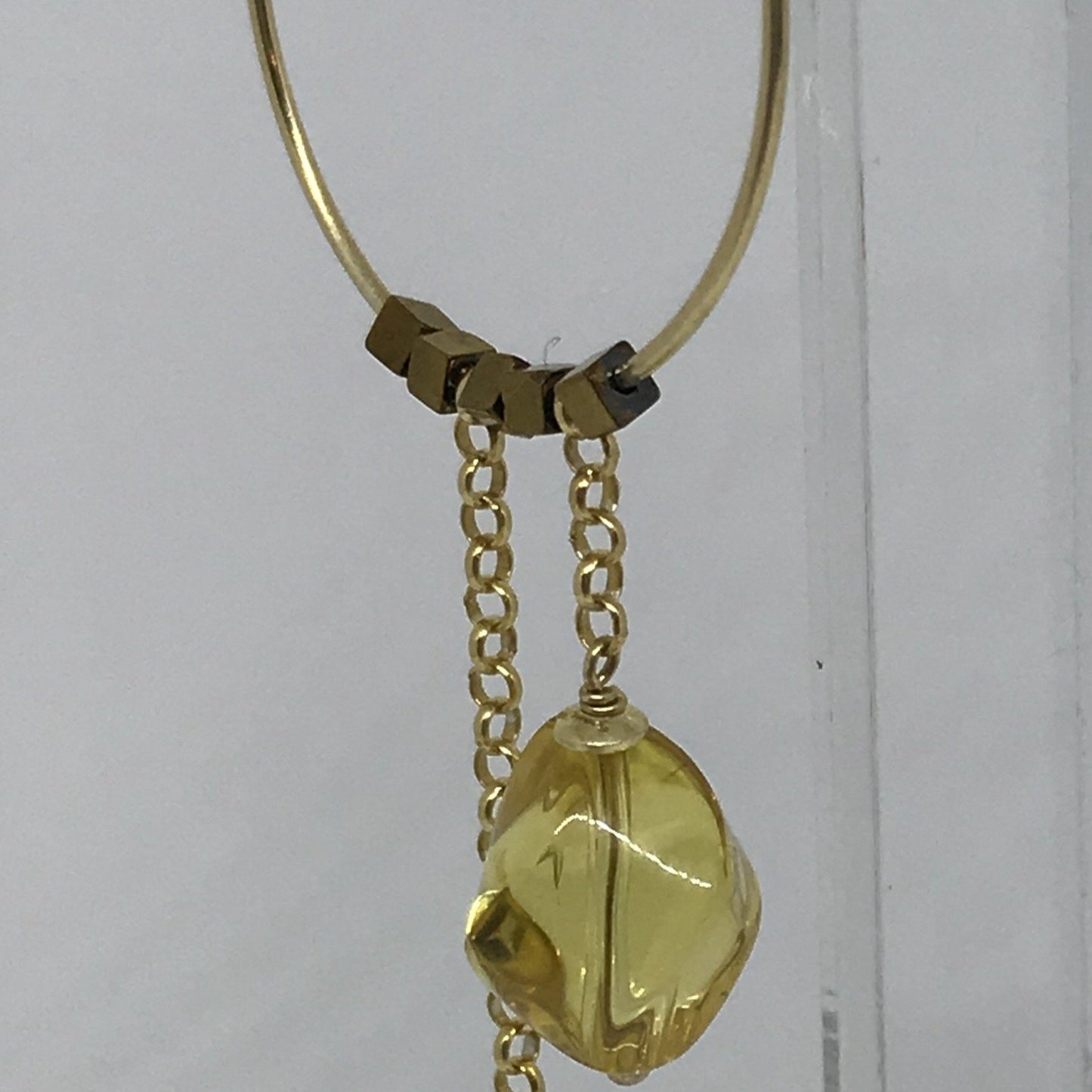 Orecchini  Citrino Fluorite