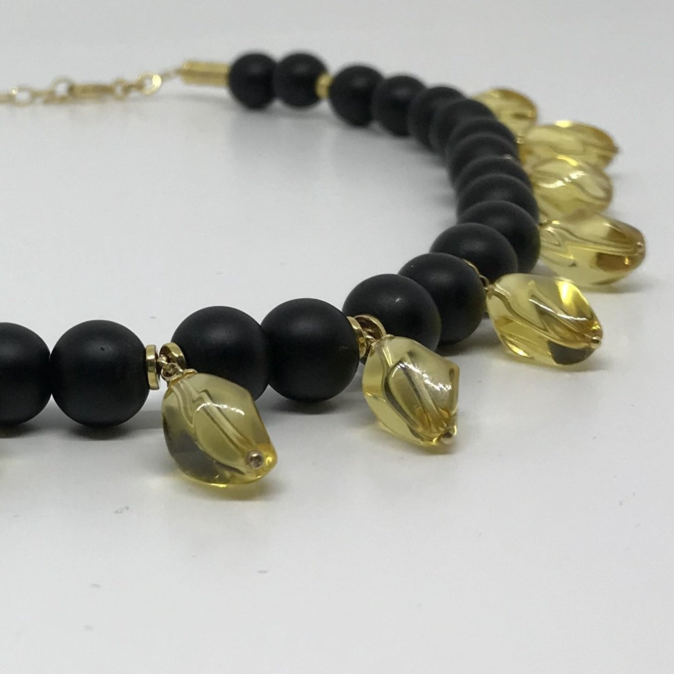 Girocollo Onice Satinato Charms Citrino