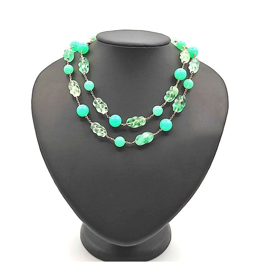 Collana Laccio Fluorite Giada