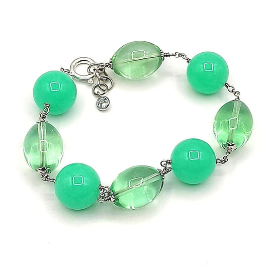 Bracciale Fluorite Barilotto Giada